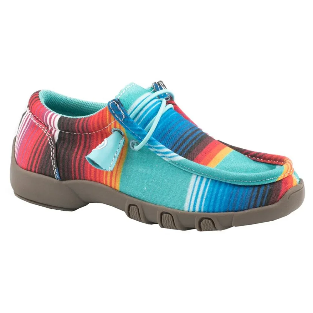 Roper Kids Multi-Color Fabric Chillin Serape Oxford Shoes